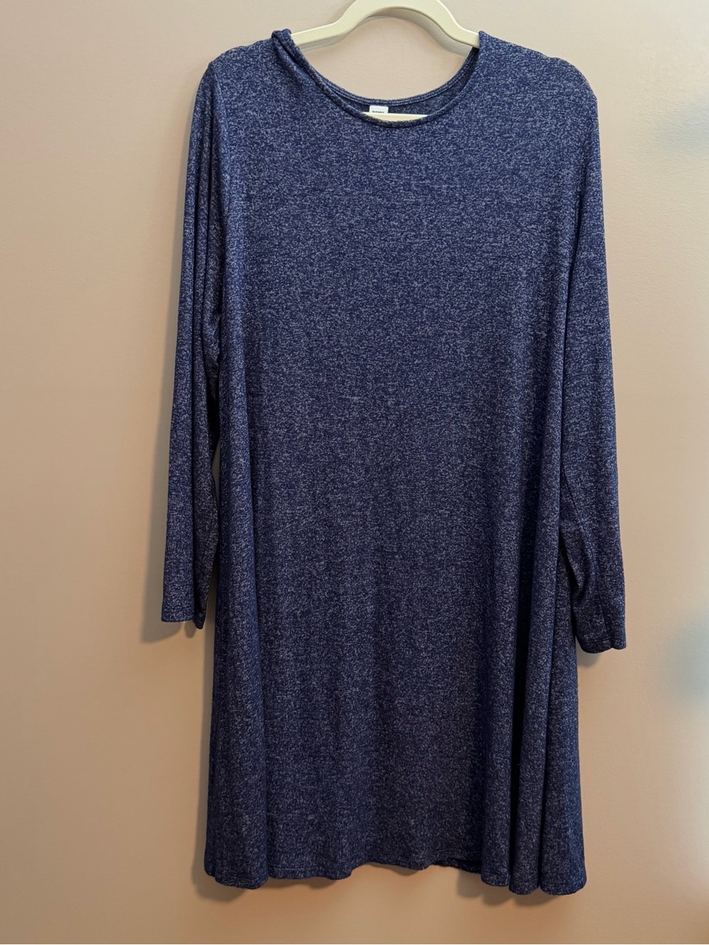 Old Navy Heather Navy Knit dress  with Crew Neck